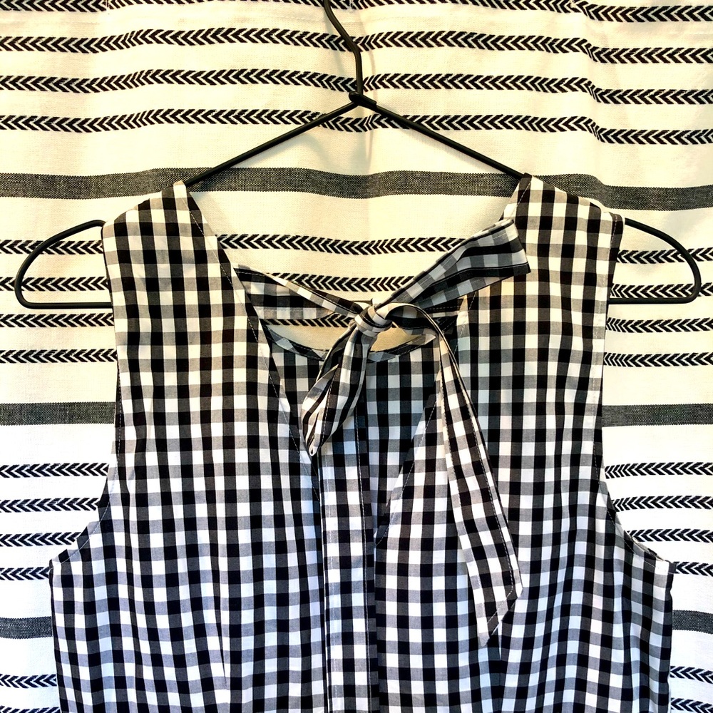 NWOT J.Crew Gingham Ruffle Dress